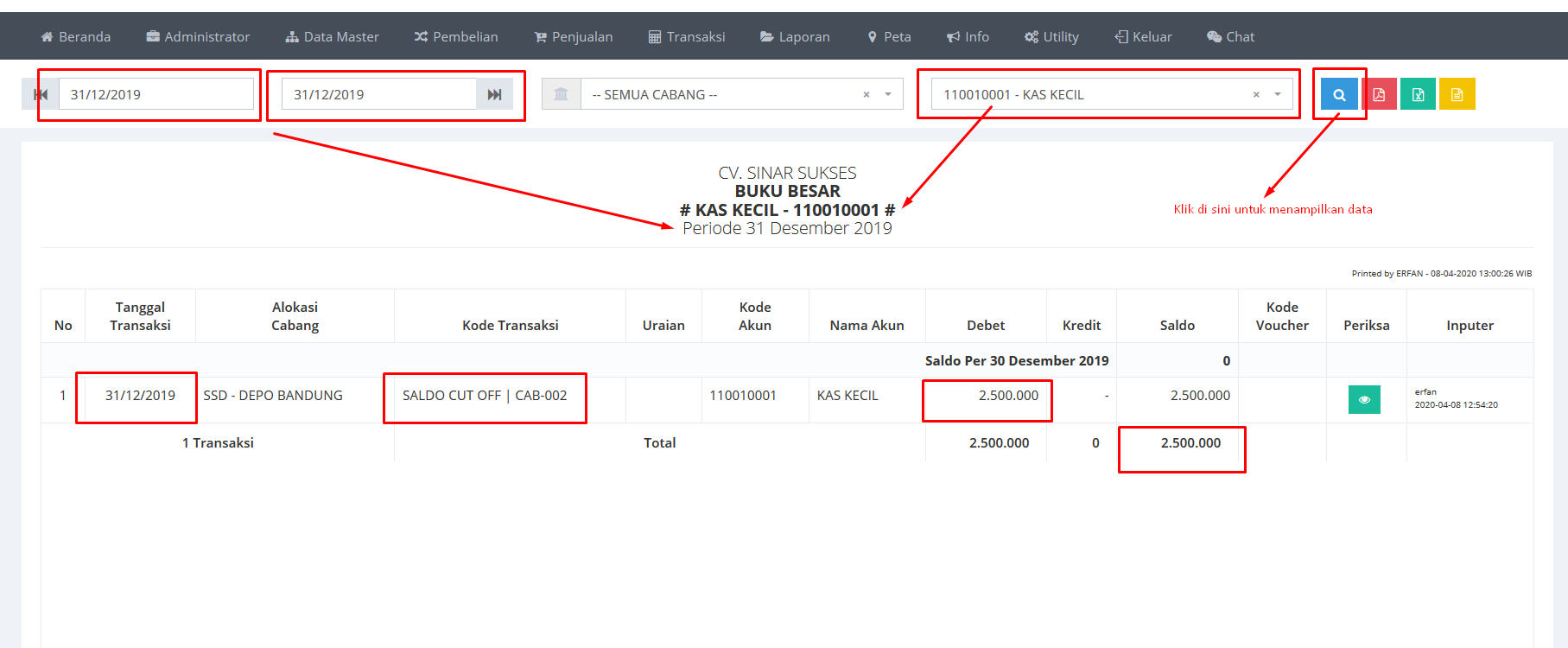 Cara Input Saldo Awal Akun Neraca NeTurmeric Insight